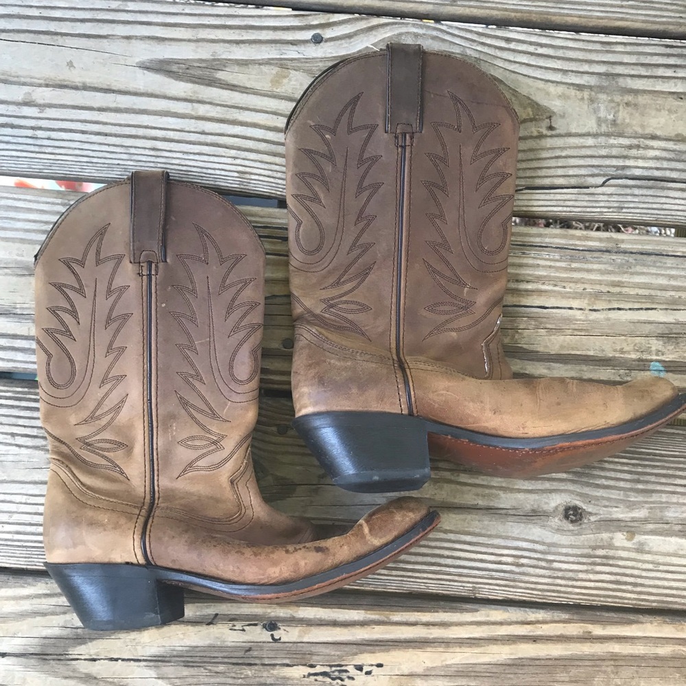 Durango Cowboy Boots, size 7.5, brown